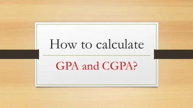 Calculate CGPA
